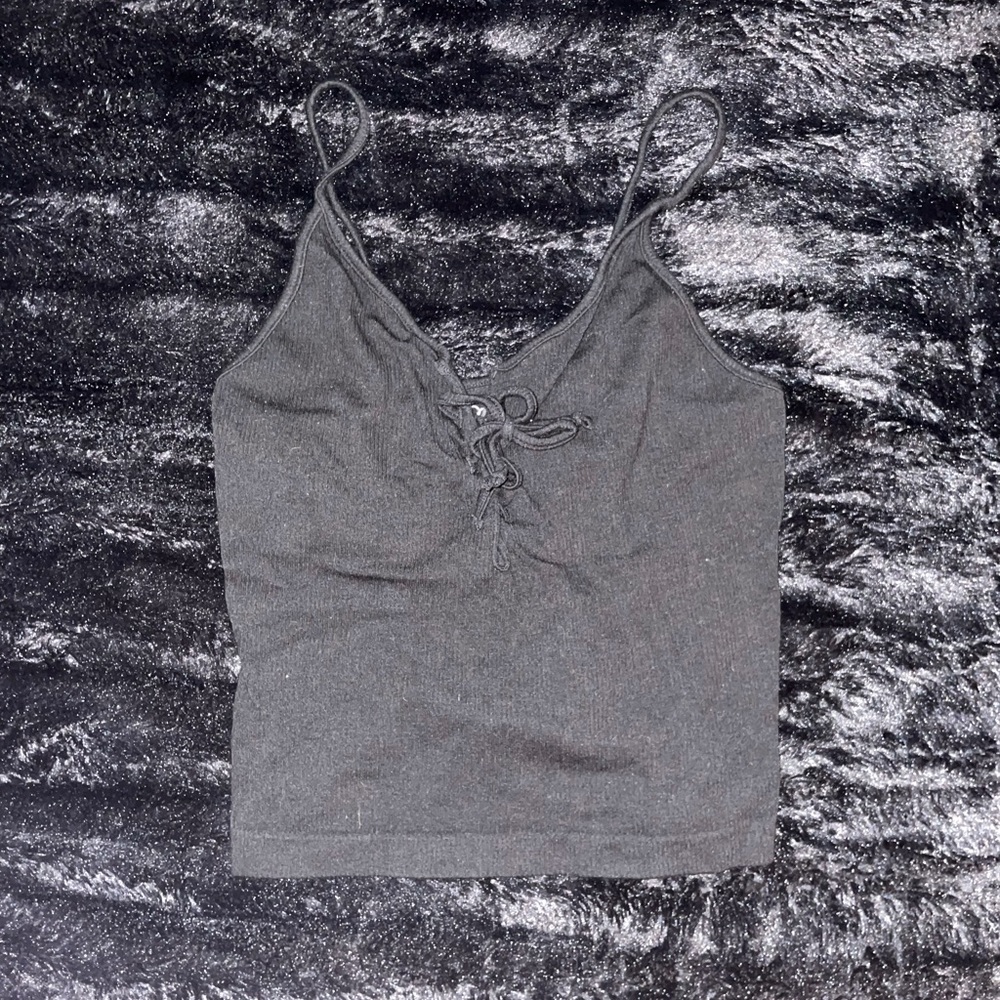 Black tank top, excellent condition.